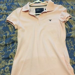 AE Light pink polo shirt